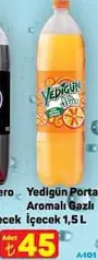 YEDİGÜN PORTAKAL AROMALI GAZLI İÇECEK 1,5 L